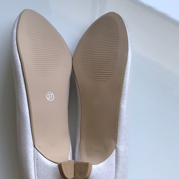 Sparkly white mini heels - Picture 8 of 9